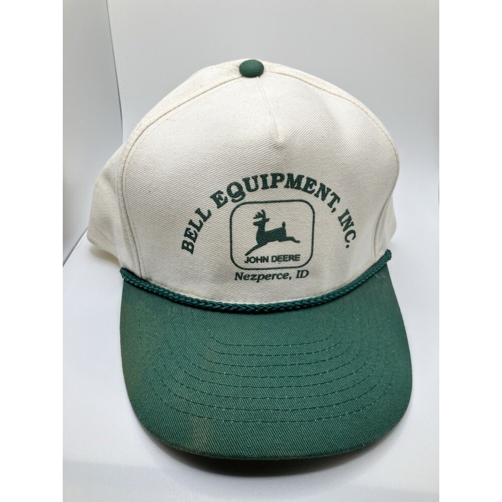 Vintage John Deere Tractor Hat Cap Bell Equipment Inc Nezperce Idaho Dealer